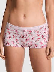 Victoria's Secret PINK Pink Tulip Floral Print Boyshort Cotton Knickers - Image 1 of 2
