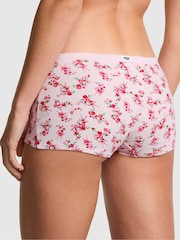 Victoria's Secret PINK Pink Tulip Floral Print Boyshort Cotton Knickers - Image 2 of 2