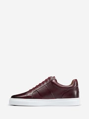 Oliver Sweeney Milled Leather Cupsole Red Trainers - Image 3 of 5