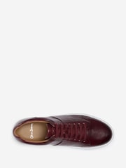 Oliver Sweeney Milled Leather Cupsole Red Trainers - Image 4 of 5