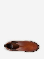 Oliver Sweeney Hand Finished Leather Chelsea Brown Boots - Image 4 of 5