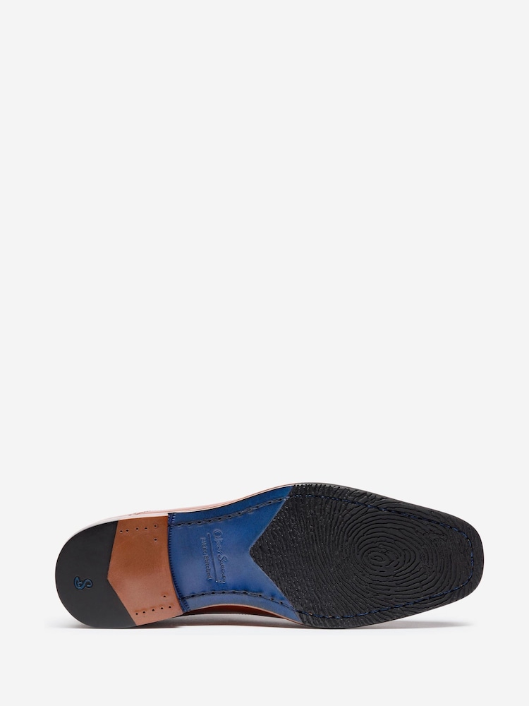 Oliver Sweeney Antiqued Leather Oxford Brown Shoes - Image 5 of 5 Oliver Sweeney Antiqued Leather Oxford Brown Shoes - Image 5 of 5