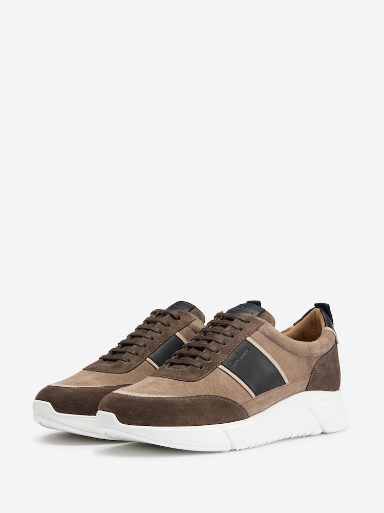 Oliver Sweeney Grey Suede Runners Trainers - Image 2 of 3 Oliver Sweeney Grey Suede Runners Trainers - Image 2 of 3