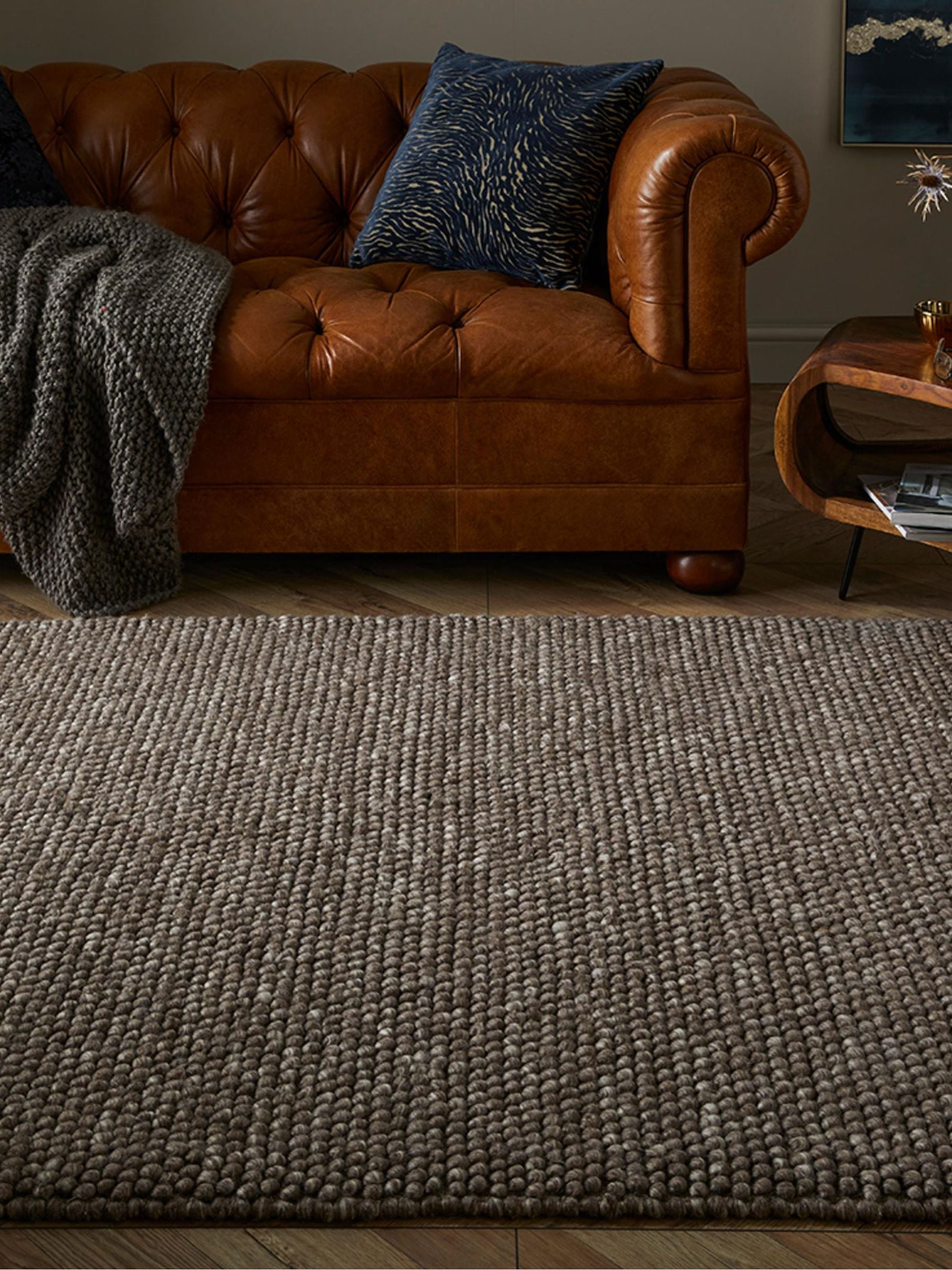 Arthouse Unisex Beige Delilah Wool Pebble Mottled Taupe Rug 160X230cm In | : 230 Cm X 160 Cm - Image 4