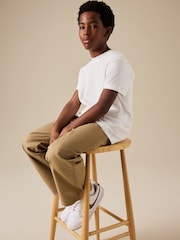 Tan Brown Pleat Chino Trousers (3-16yrs) - Image 4 of 4