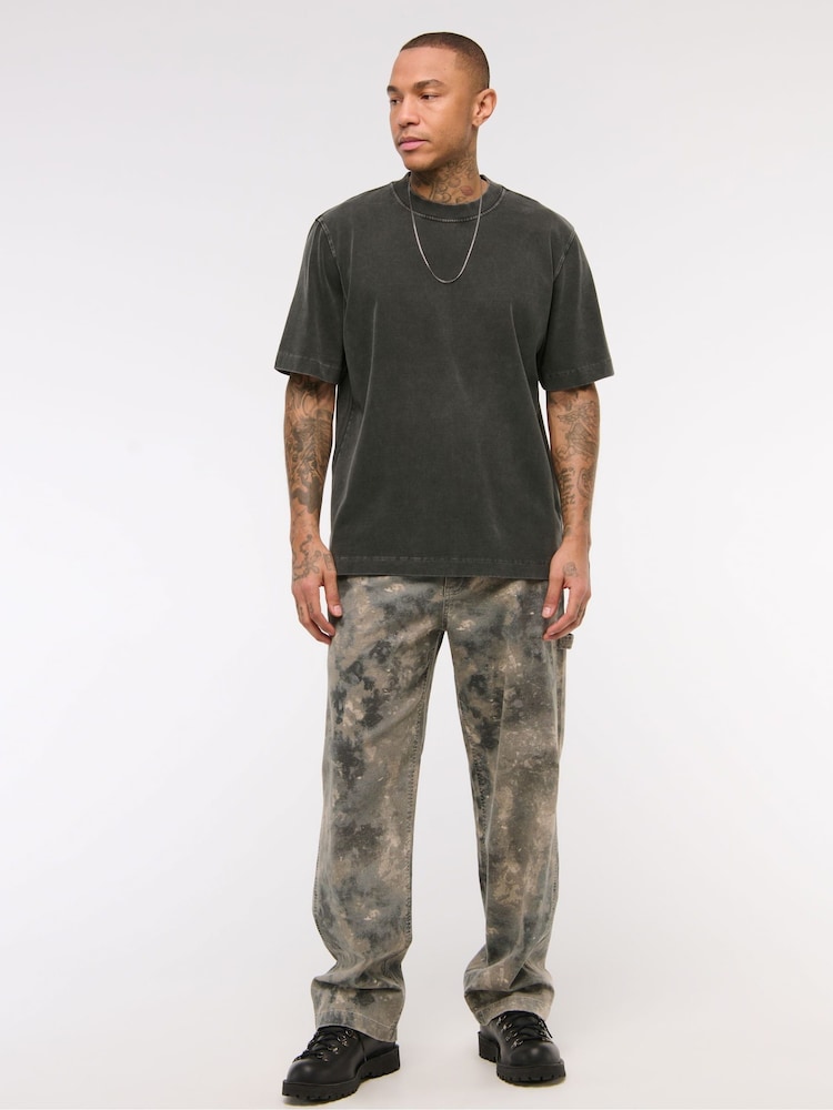 Abercrombie & Fitch Premium Heavyweight Crew Neck T-Shirt - Slika 1 iz 6