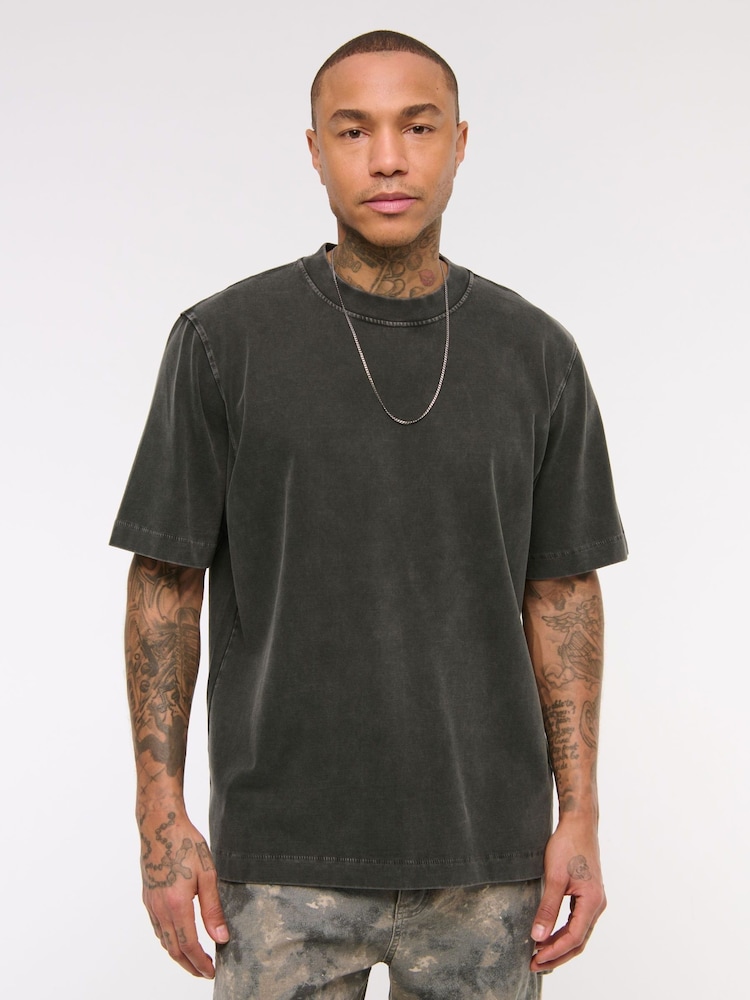 Abercrombie & Fitch Premium Heavyweight Crew Neck T-Shirt - Slika 2 iz 6