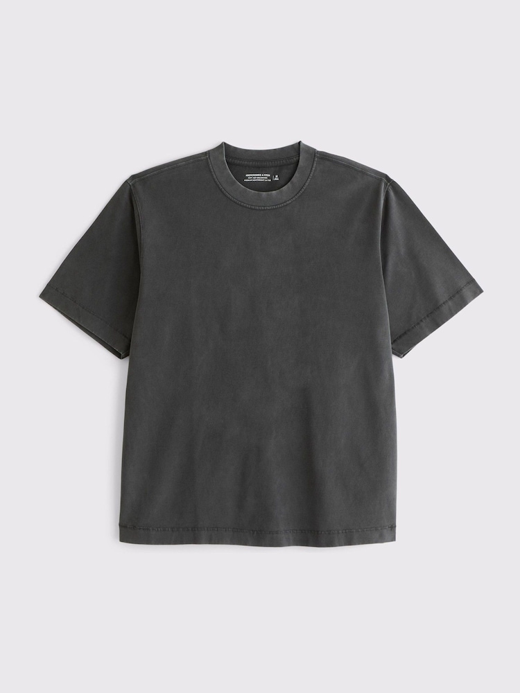 Abercrombie & Fitch Premium Heavyweight Crew Neck T-Shirt - Slika 6 iz 6