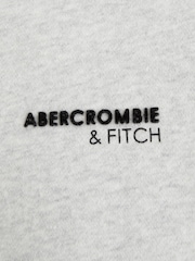 Abercrombie & Fitch Grey Cinched Logo Relaxed Joggers - Image 3 of 3
