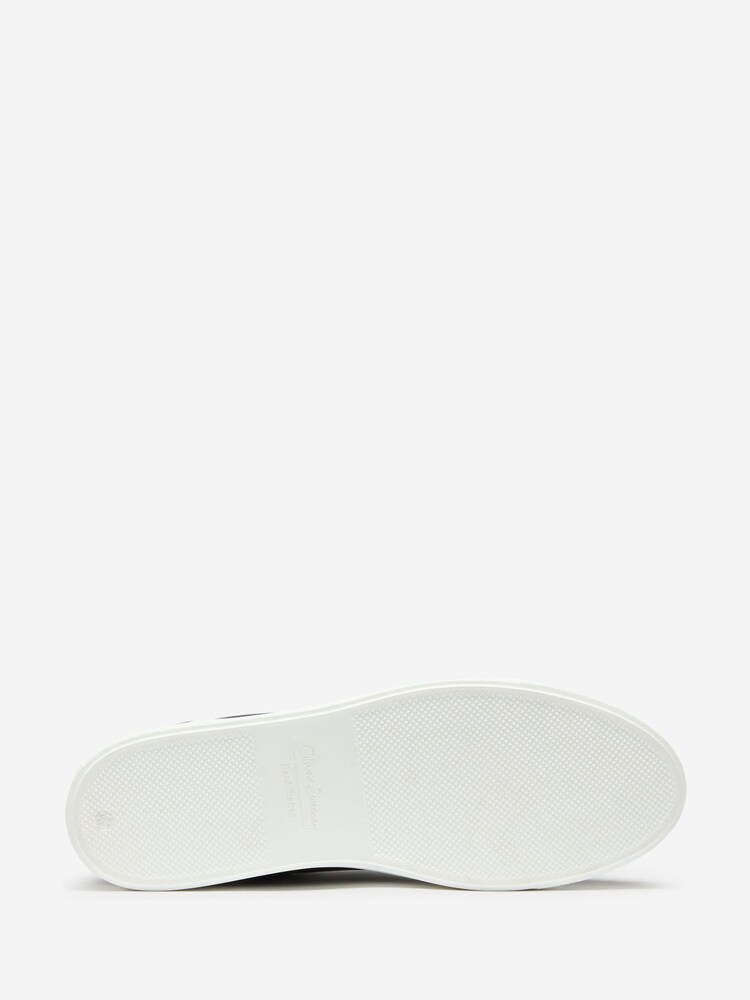 Oliver Sweeney Blue Perforated Calf Leather Cupsole Trainers - Slika 5 iz 5