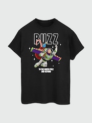 Brands In Black Disney Toy-Story Buzz Beyond Christmas T-Shirt - Image 4 of 5