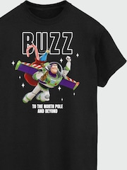 Brands In Black Disney Toy-Story Buzz Beyond Christmas T-Shirt - Image 5 of 5