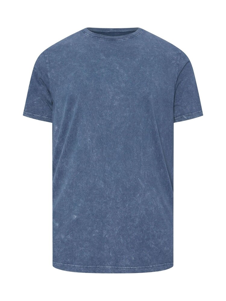 BadRhino Big & Tall Blue 2 Pack Acid Wash T-Shirts - Image 5 of 5