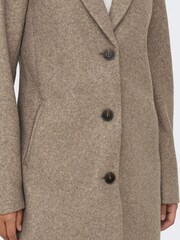 JDY Brown Wide Sleeve Coat - Image 4 of 6