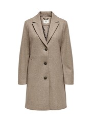 JDY Brown Wide Sleeve Coat - Image 5 of 6