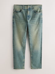 Peščena - ozek kroj - Pristno Raztegljivo denim kavbojke - Slika 7 iz 9