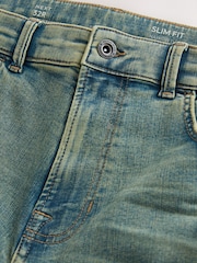 Peščena - ozek kroj - Pristno Raztegljivo denim kavbojke - Slika 8 iz 9