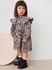 Leopard Print Collared Dress (3mths-7yrs) - Image 1 of 9