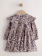 Leopard Print Collared Dress (3mths-7yrs) - Image 6 of 9