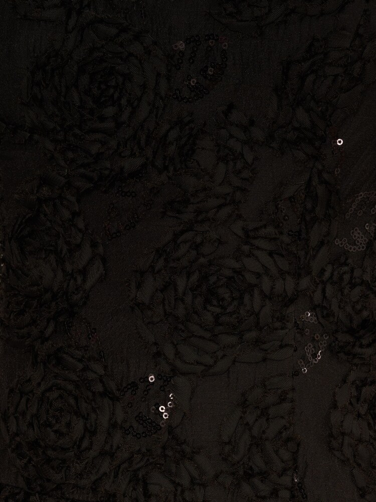 Adrianna Papell Black Soutache Flounce Short Dress - Image 6 of 6 Adrianna Papell Black Soutache Flounce Short Dress - Image 6 of 6
