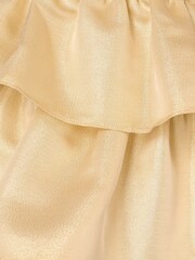 Adrianna Papell Gold Adrianna By Gold Metallic Jacquard Mini Dress - Image 6 of 6