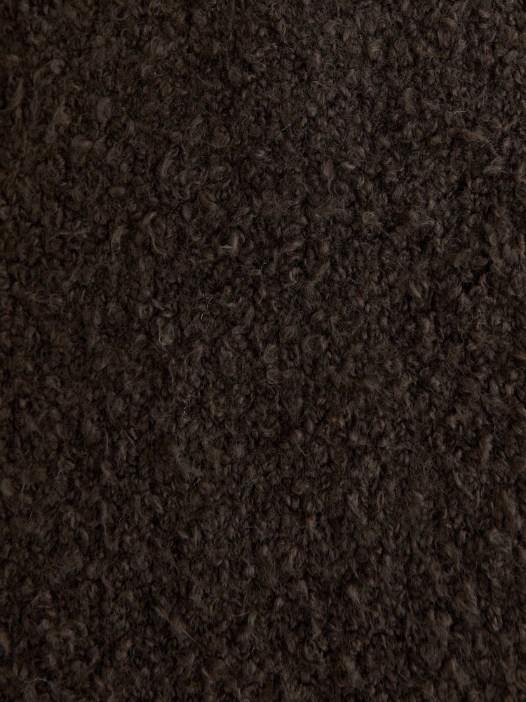 Qəhvəyi - Abercrombie & Fitch Boucle Vintage Kardigan - 8şəkildən 8 şəkil