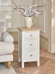 White Hampton Painted Oak Side Table - Image 1 of 6