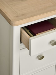 White Hampton Painted Oak Side Table - Image 6 of 6