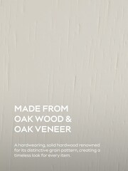 White Hampton Painted Oak Storage Side Table - Image 4 of 7