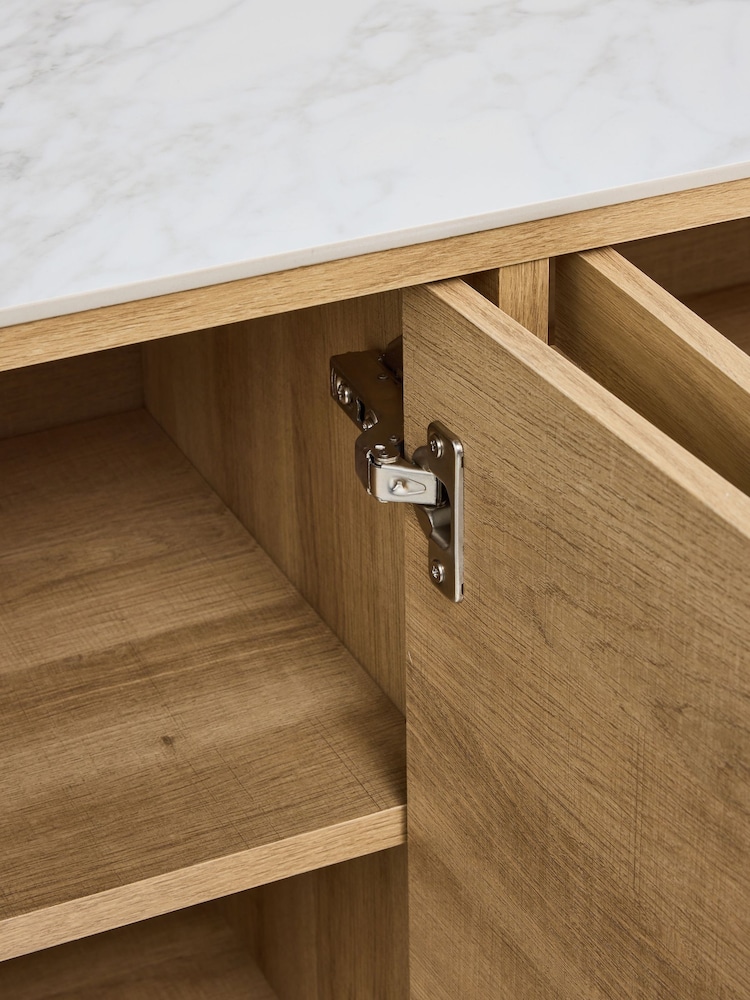 Light Natural Hayford Ceramic Oak Effect Sideboard - Image 9 of 9 Light Natural Hayford Ceramic Oak Effect Sideboard - Image 9 of 9