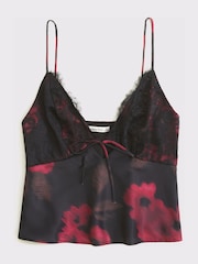 Abercrombie & Fitch Black Lace V-Neck Cami Vest - Image 6 of 7