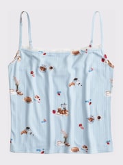 Abercrombie & Fitch Grey Pointelle Strappy Cami Pyjama Top - Image 6 of 6