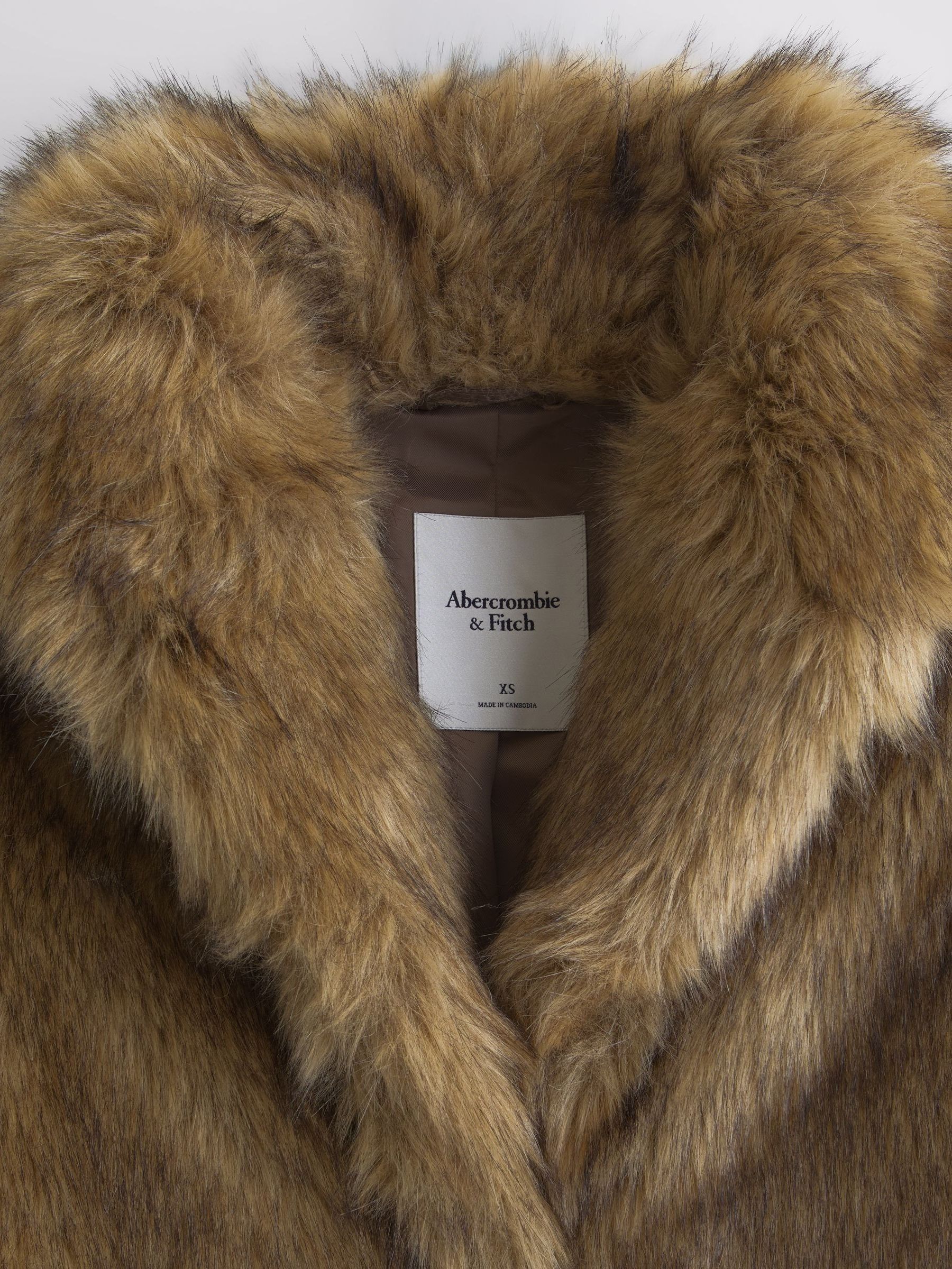 Buy Abercrombie & Fitch Brown Faux Fur Long Coat from Next Canada