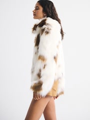 Abercrombie & Fitch Faux Fur Cropped Zip Through Jacket - 圖片 6/8