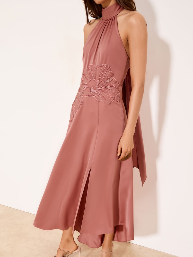 pink lipstick dresses HILL HOUSE LIPSTICK PINK ELLIE DRESS