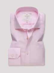 Hawes & Curtis Pink Textured Weave Non-Iron Shirt - Image 1 of 3