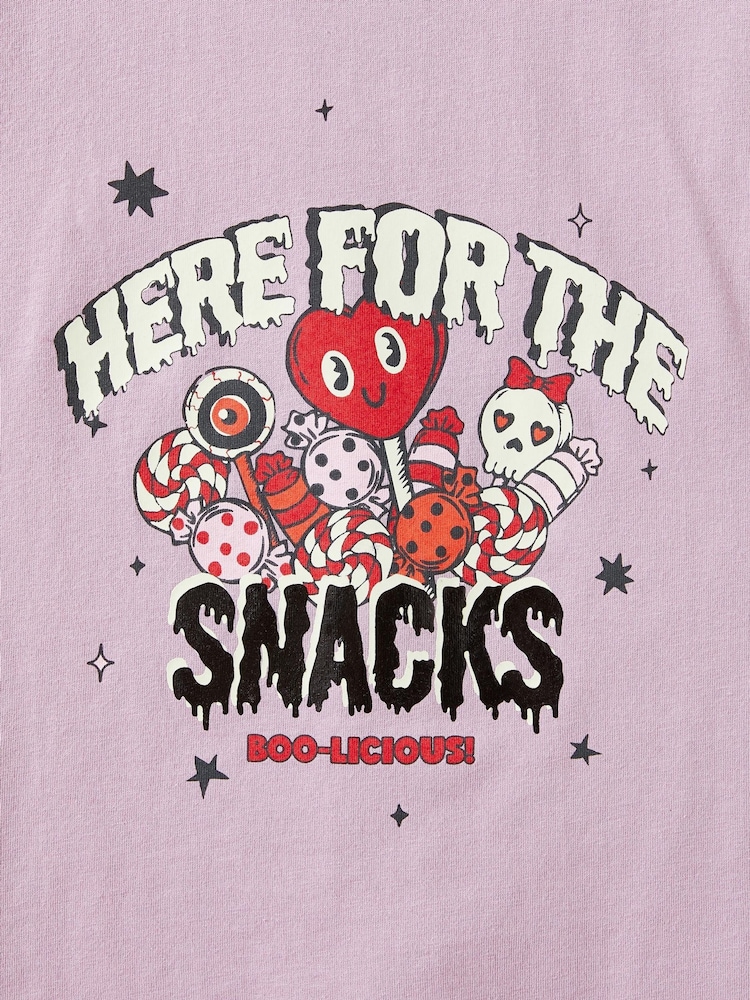 Cotton On Light Purple Poppy Oversize Graphic Print T-Shirt - Image 2 of 2