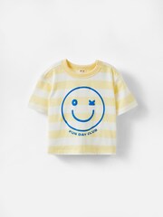 Cotton On Yellow Bobbi Short Sleeve Graphic T-Shirt - Image 1 of 3