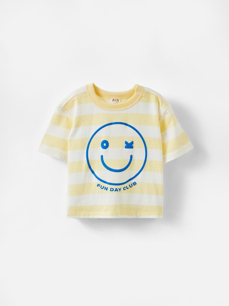 Cotton On Yellow Bobbi Short Sleeve Graphic T-Shirt - Image 1 of 3