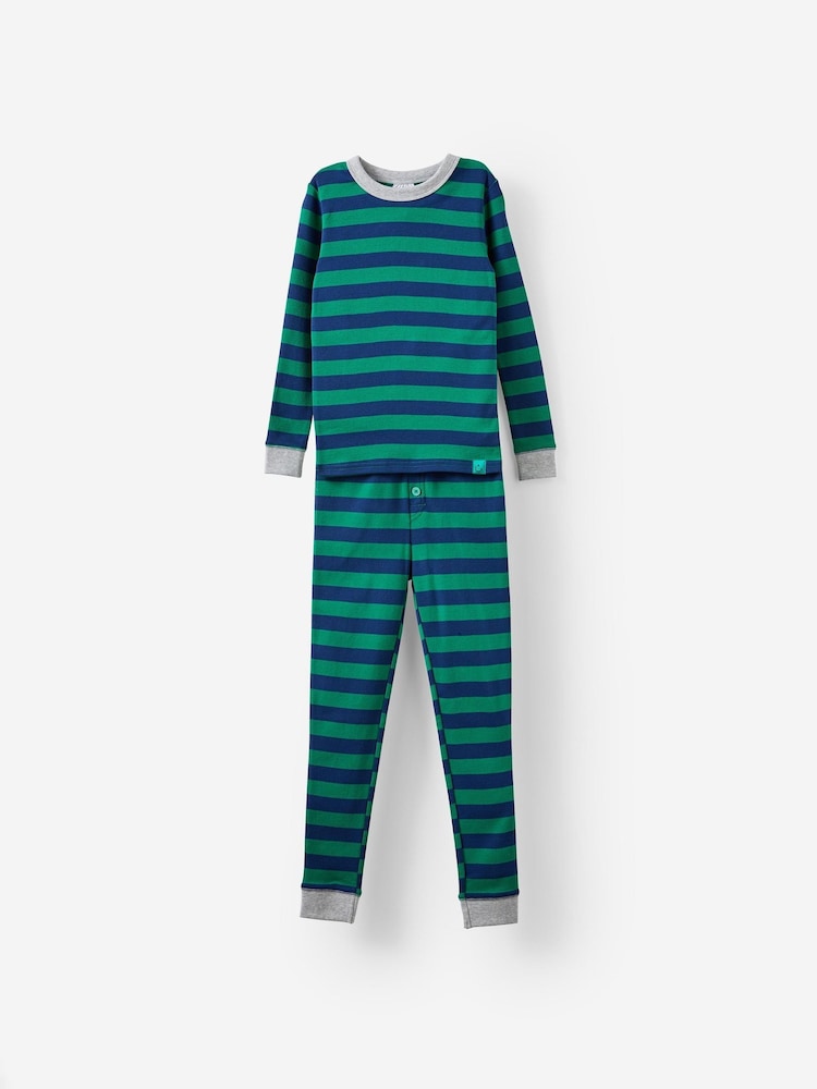Cotton On Blue Jesse Long Sleeve Pyjamas - Image 1 of 3