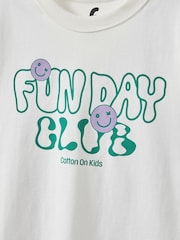 Cotton On Green Poppy Oversize Graphic Print T-Shirt - Image 3 of 3