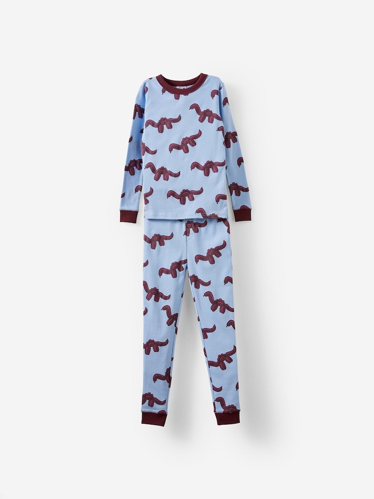 Cotton On Dark Blue Jesse Long Sleeve Pyjamas - Image 1 of 3