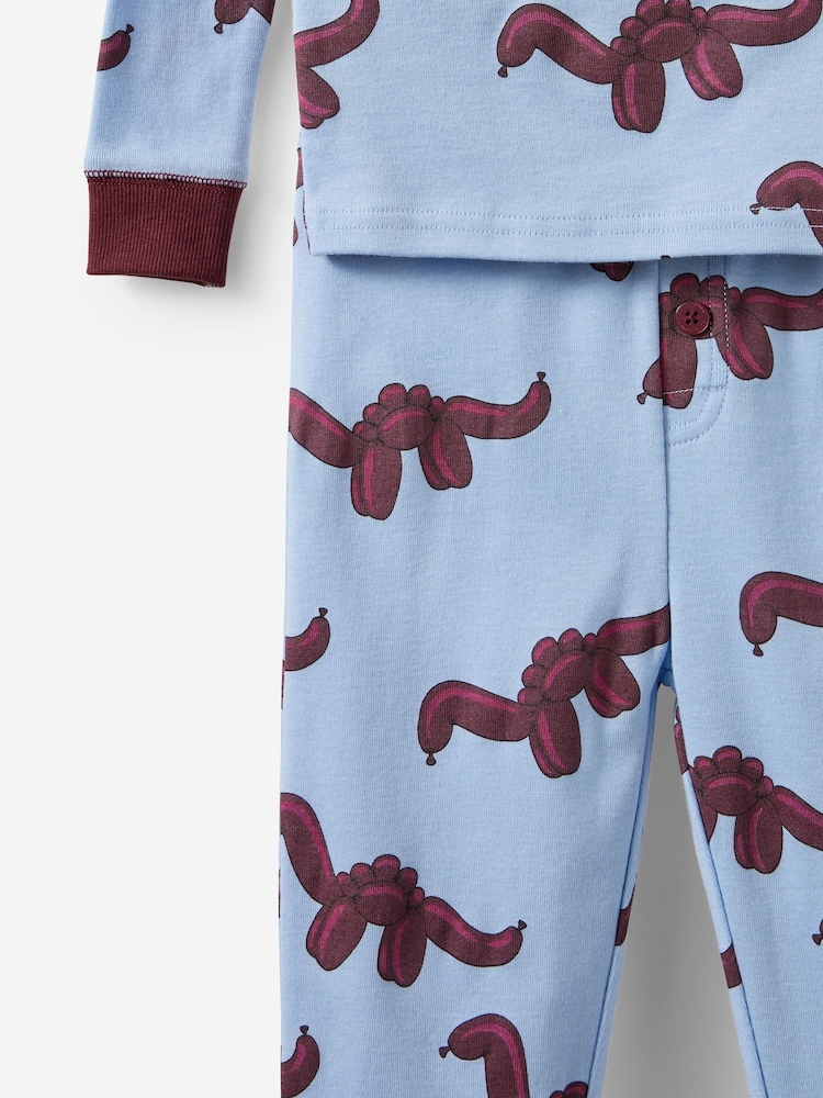 Cotton On Dark Blue Jesse Long Sleeve Pyjamas - Image 3 of 3