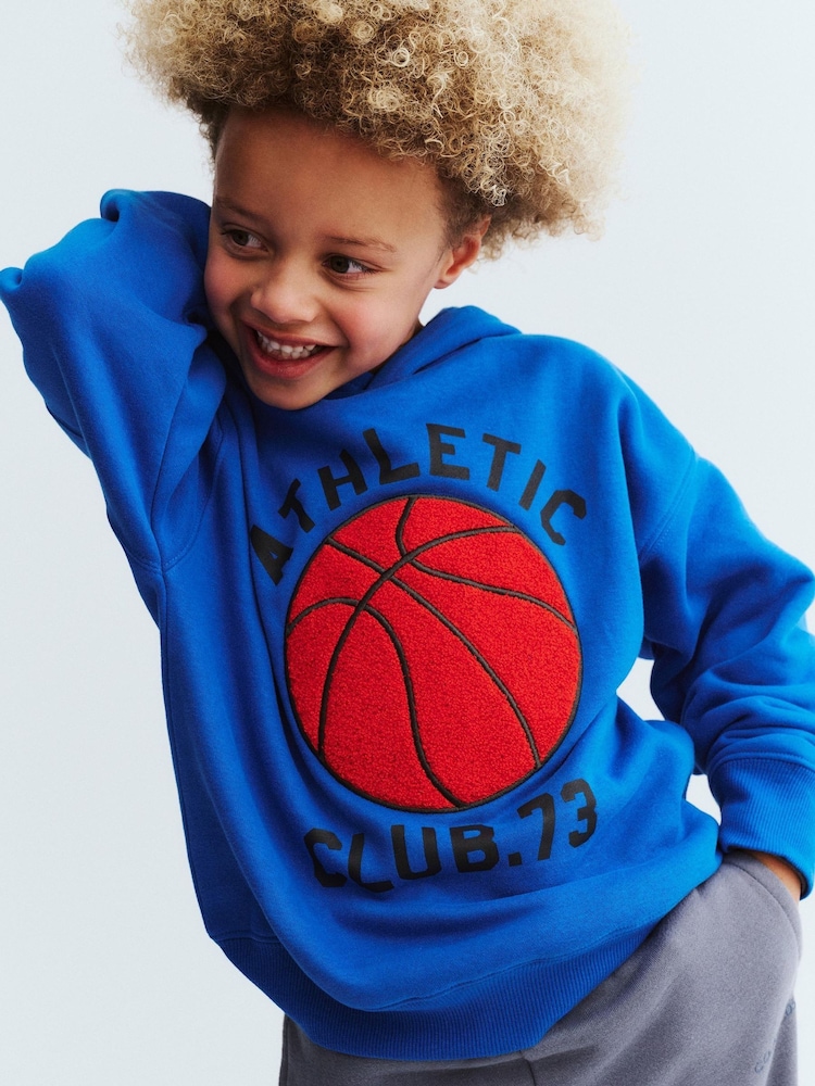 Cotton On Blue Sammy Oversized Hoodie - Image 1 of 4