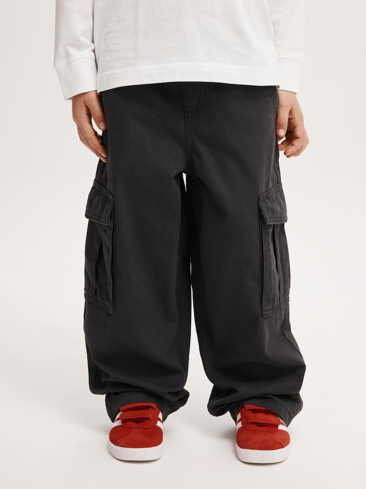Cotton On Black Taylor Cargo Trousers - Image 2 of 5