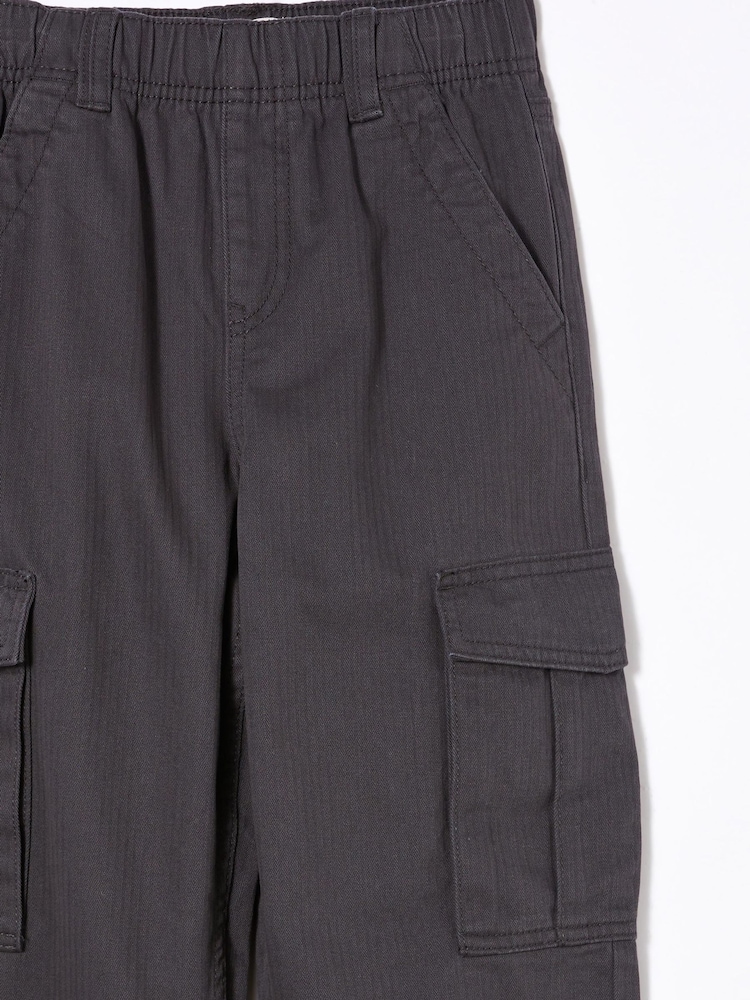 Cotton On Black Taylor Cargo Trousers - Image 5 of 5
