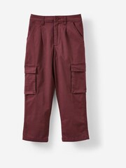 Cotton On Brown Pleat Front Cargo Trousers - Image 1 of 3