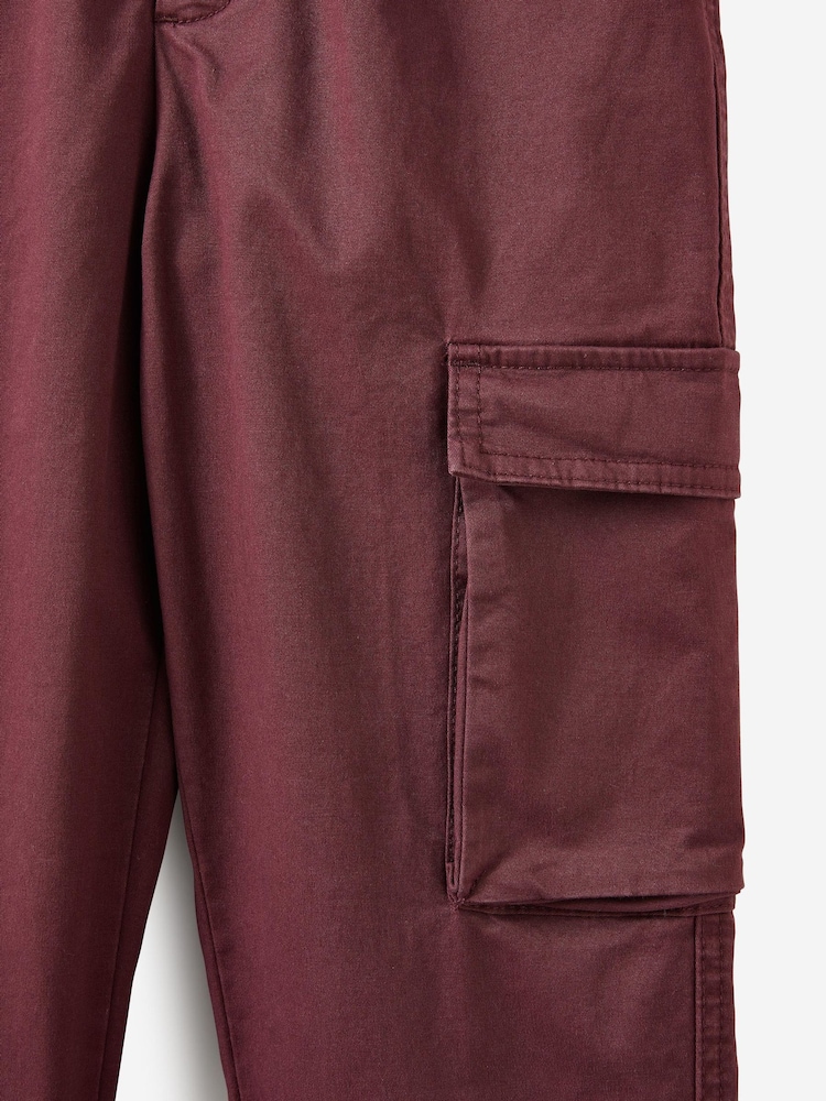 Cotton On Brown Pleat Front Cargo Trousers - Image 3 of 3