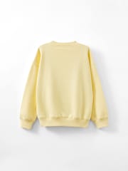 Cotton On Yellow Sammy Oversized Crew Sweatshirt - Image 2 of 3