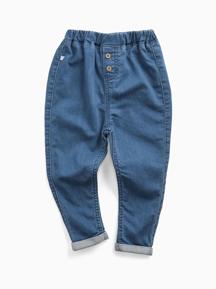 MORI Blue Dark Comfy Denim Jeans - Image 2 of 3 MORI Blue Dark Comfy Denim Jeans - Image 2 of 3